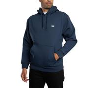 Left Chest Logo Pullover Hoodie Dress Blue L