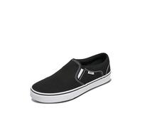 Vans Men's Mn Asher Sneaker, Black Canvas Black White 187, 8 UK