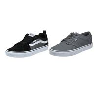 Vans Men's Mn Atwood Sneaker, Canvas Pewter 8 UK Filmore Suede Pewter
