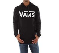 Vans Men's MN Classic PO Hoodie II Regular Fit Hooded Long Sleeve Hoodie, Black (Black-White Y28), Large (Manufacturer Size:L)