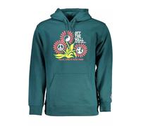 Vans Mens Peace Love Hoodie Vn000zd5blk - Teal Cotton - Size Small