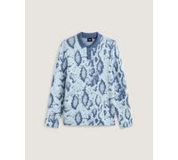 Vans Mens Raw Instinct Long Sleeves Polo - Blue - Size Medium