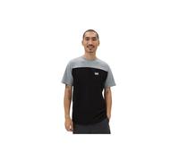 Men's Vans Mens Script Crew Colourblock T-Shirt - Black/Multi - Size: Regular/36