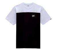 Vans Men's Script Crew Block SS T-Shirt, Black-White, S