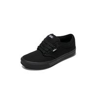 Vans Mens Size 6.5, Atwood Sneaker Triple Black Canvas Lace Up Shoes, Low Top Men's Trainers, Lightweight Old Skool Sneakers Skate Shoes (6.5 UK)