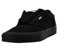 Vans Mens Size 6.5, Atwood Sneaker Triple Black Canvas Lace Up Shoes, Low Top Men's Trainers, Lightweight Old Skool Sneakers Skate Shoes (6.5 UK)