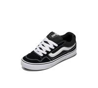 Vans Mens Size 7, Caldrone Sneaker Black & White Suede & Mesh Canvas Lace Up Shoes, Low Top Men's Trainers, Lightweight Sports Shoes Active Wear Range (7 UK)