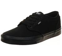 Vans Mens Size 9.5, Atwood Sneaker Triple Black Canvas Lace Up Shoes, Low Top Men's Trainers, Lightweight Old Skool Sneakers Skate Shoes (9.5 UK)