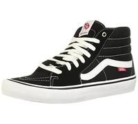 Vans Men's Sk8-hi Classic Suede/Canvas Hi-Top Sneakers, Black White, 2.5 UK