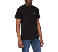Vans Men's T-Shirt Left Chest Logo TEE BLK-Waterfall, M
