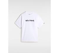 Vans Mens Tell A Friend Loose T-Shirt - White Cotton - Size Large