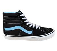 Vans Men's Trainers Shoes Sk8-Hi Black Leather Textile, black, 7.5 UK