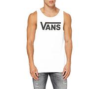 Vans Men's Vans Classic Tank Sleeveless Kniited Tank Top, Black (Black/White), Large
