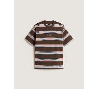 Vans - Mesa Stripe T-Shirt, Man, Brown, Size: XS