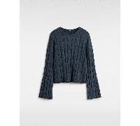 Vans - Mila Cable Knit Crop, Woman, Blue, Size: L