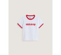 Vans - Milano Vans Ringer T-Shirt, Woman, White, Size: M