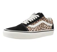 Vans - Low-top skate shoes - Old Skool Black Leopard for Women - Size 4 UK - Brown Brown 4 UK