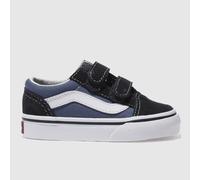 Vans Navy Old Skool V Boys Toddler Trainers UK 4 (EU 20)
