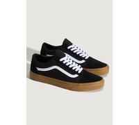 Vans Old Skool Pig Suede Shoes black white brown - 44