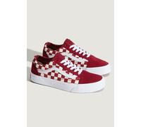 Vans - Old Skool Checkerboard Red/White - Girl Shoes - red - EU 40,5 - Textile, Leather/Textile/Rubber,Canvas EU 40,5