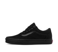 Vans Old Skool Leather, Unisex-Adults' Low-Top Trainers, Black/Black Canvas, 3 UK