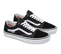 Vans Old Skool Skate Skateboard Shoes Extra Strength and Removable Cushioning Insole, Black White, 7 UK