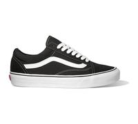 VANS OLD SKOOL BLACK & WHITE PLATFORM SKATE TRAINERS
