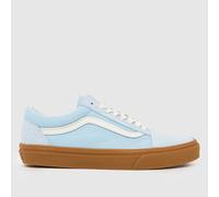 Vans Old Skool Trainers in Pale Blue UK 3 (EU 35)