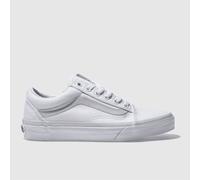Vans Old Skool Trainers in White UK 3 (EU 35)