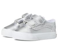 Vans Old Skool V RCFSL1 Rose Gold Glitter Girls Velcro Sneaker