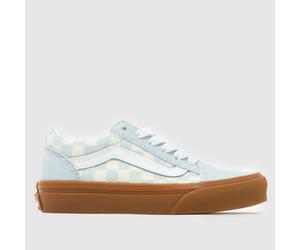 Vans Pale Blue Multi Old Skool Junior Trainers UK 1 (EU 32)