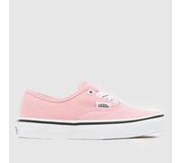 Vans Pale Pink Authentic Girls Junior Trainers UK 13 (EU 31)