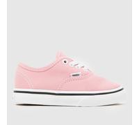 Vans Pale Pink Authentic Girls Toddler Trainers UK 9 (EU 26)