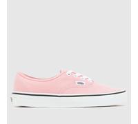 Vans Pale Pink Authentic Girls Youth Trainers UK 3 (EU 35)