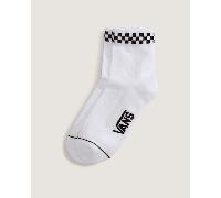 Vans - P Check Half Crew Checkerboard Socks (1 pair), White, Size: M (5.5-8 )