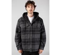 Vans Piedmont Hooded Plaid Shacket - Black/Asphalt
