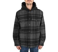 Vans Piedmont Hooded Plaid Shacket - Black/Asphalt