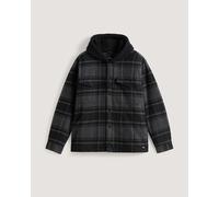 Vans - Piedmont Hooded Plaid Shacket, Man, Black, Size: M
