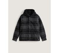 Vans - Piedmont Hooded Plaid Shacket, Man, Black, Size: XXL