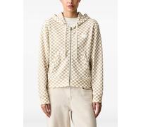 Vans Pierce Shrunken checkerboard-print waffle-knit hoodie - White XS-S-L-XL