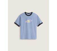 Vans - Pixel Globe T-Shirt, Man, Blue, Size: L