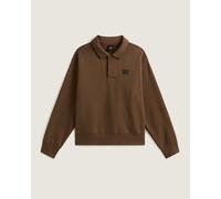 Vans - Polo Fleece Pullover, Man, Brown, Size: XS