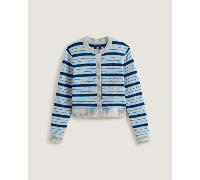 Vans - Premium Dolly Stripe Cardigan Sweatshirt, Woman, Grey, Size: L