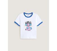 Vans - Puppy Ringer T-Shirt, Woman, White, Size: XXS