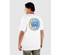 Vans Retro T-shirt short sleeve white blue green - L