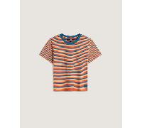 Vans - Salton Stripe T-Shirt, Woman, Blue, Size: XXL