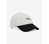 Vans Cap Script Curved Bill Jockey in White One size