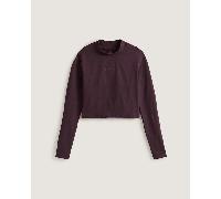 Vans - Script Mini Mock T-Shirt, Woman, Blue, Size: S