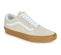 Vans unisex. VN000D3H2LH1 Old Skool beige leather trainers (36.5), Flat, Laces, Casual
