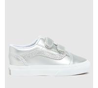Vans - Toddler Old Skool V Shoes (1-4 years), White, Size: 4
